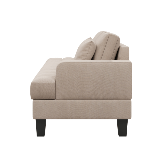 Deep Tufted Upholstered Textured Fabric 1 or 2 pieces Chaise Lounge set