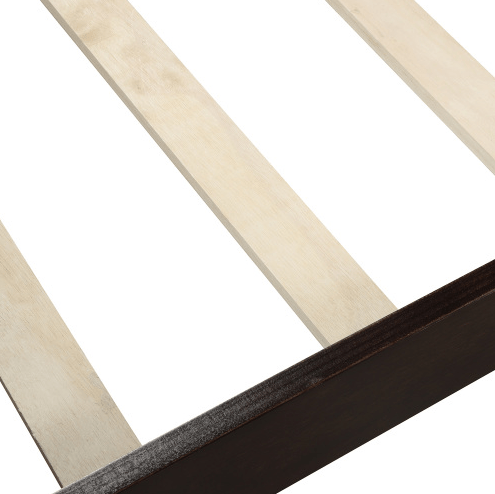 Wood Sleigh Bed with Headboard/Footboard/Wood Slat Support