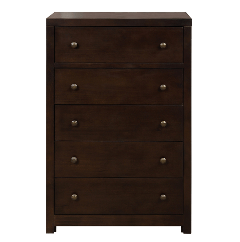 Vintage Aesthetic 5 Drawers Solid Wood Chest