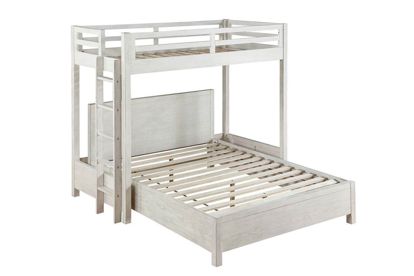 ACME Celerina Twin Loft Bed in Weathered White Finish BD00616