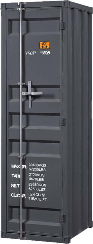 Saphira Industrial Metal Wardrobe Armoire