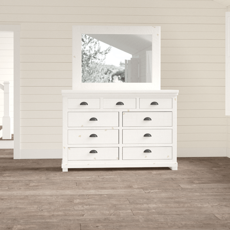 Lockridge 9 Drawer Dresser with Mirror
