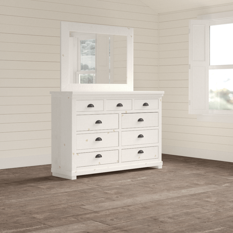 Lockridge 9 Drawer Dresser with Mirror