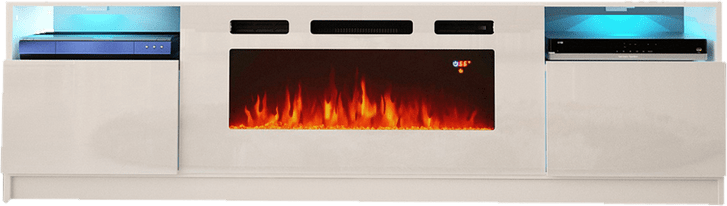 Delaine TV Stand for TVs up to 88" with Electric Fireplace Included