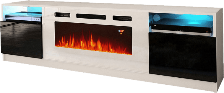 Delaine TV Stand for TVs up to 88" with Electric Fireplace Included