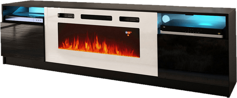 Delaine TV Stand for TVs up to 88" with Electric Fireplace Included