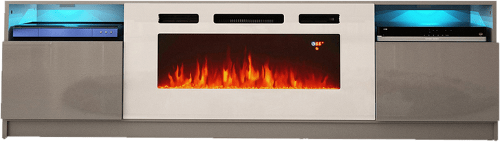 Delaine TV Stand for TVs up to 88" with Electric Fireplace Included