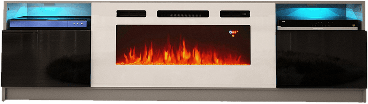 Delaine TV Stand for TVs up to 88" with Electric Fireplace Included