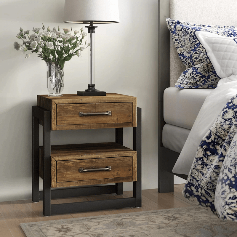 Candice Solid + Manufactured Wood Nightstand