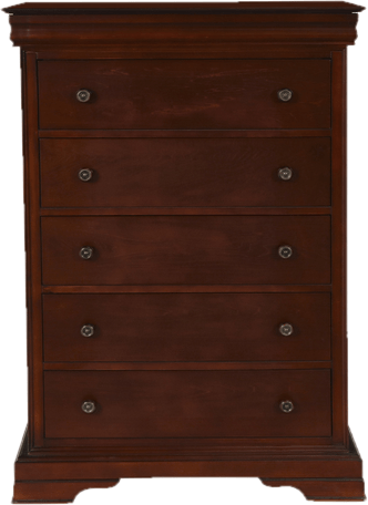 Reichenbach 5 Drawer 35.59'' W Chest with Mirror