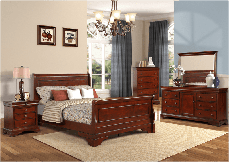 Reichenbach 5 Drawer 35.59'' W Chest with Mirror