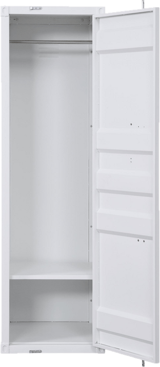 Saphira Industrial Metal Wardrobe Armoire