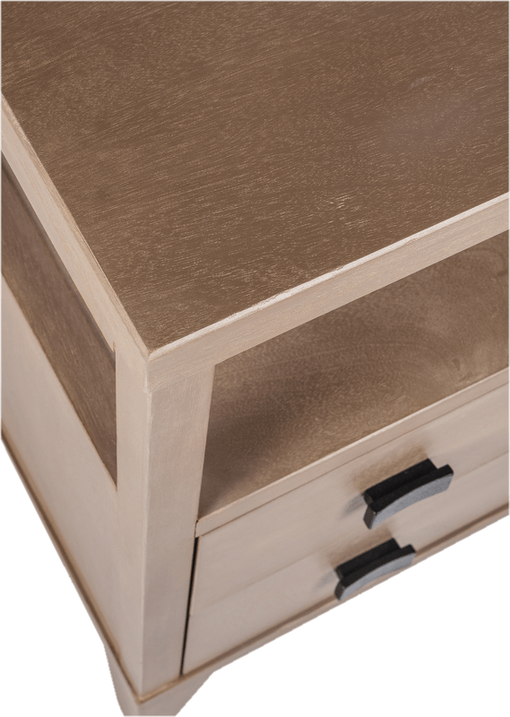 Debora 2 Drawer End Table with Storage