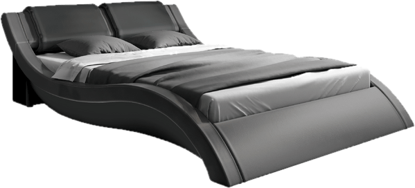 Abygaël Upholstered Low Profile Sleigh Bed