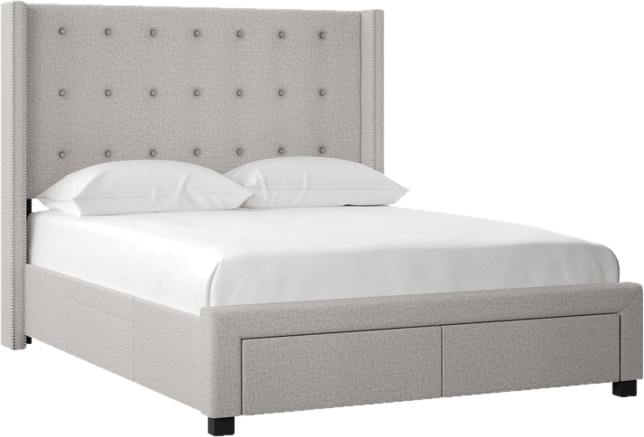 Aadya Tufted Upholstered Storage Standard Bed