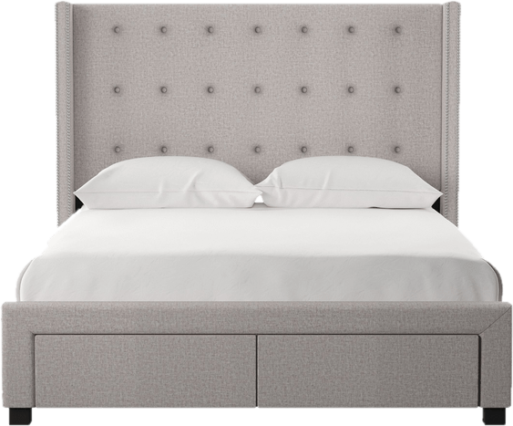 Aadya Tufted Upholstered Storage Standard Bed