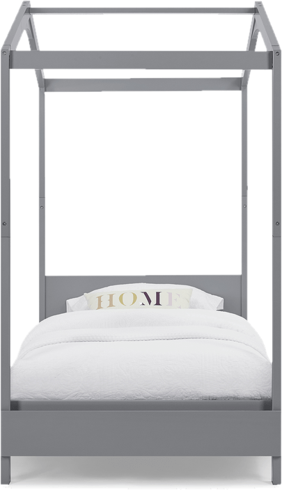 Twin Solid Wood Platform Standard Bed with Shelves by Delta Children