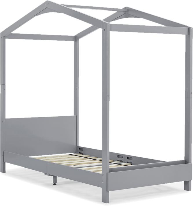 Twin Solid Wood Platform Standard Bed with Shelves by Delta Children