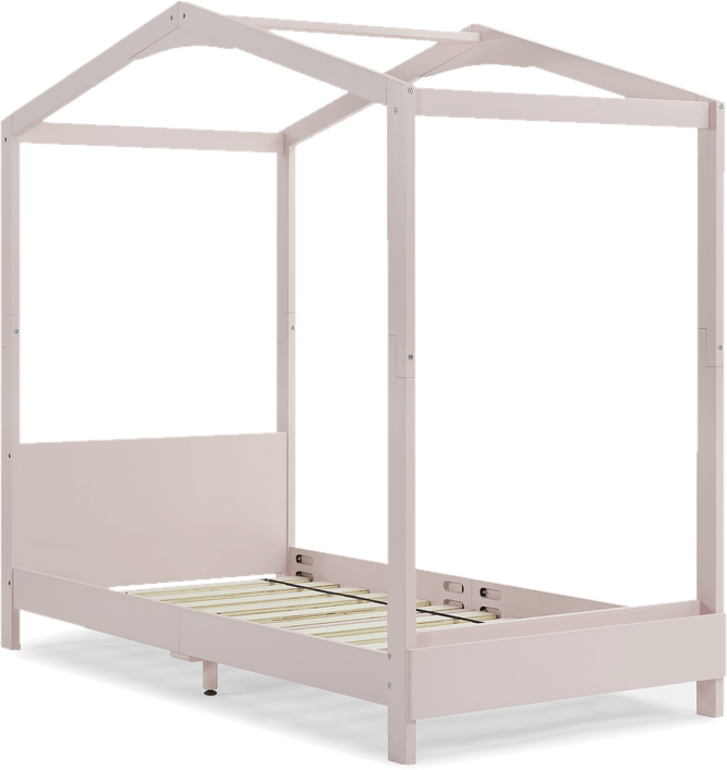 Twin Solid Wood Platform Standard Bed with Shelves by Delta Children