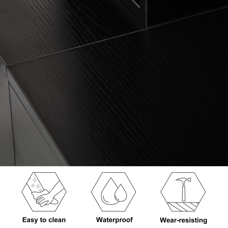 Shumake 2 Drawer Combo Dresser with Mirror