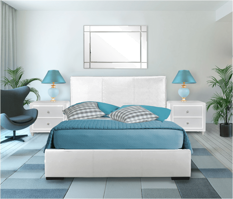 Dumfries Upholstered Platform 3 Piece Bedroom Set - Queen Size