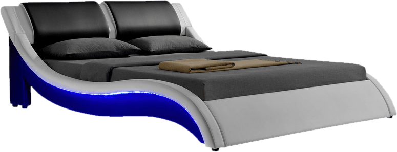 Abygaël Upholstered Low Profile Sleigh Bed