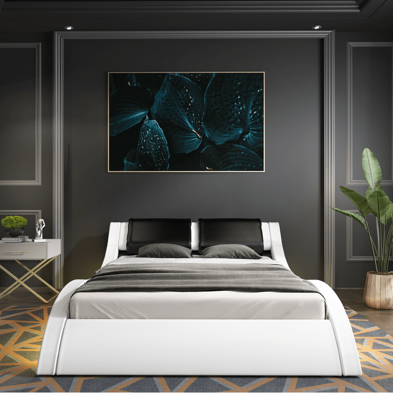 Abygaël Upholstered Low Profile Sleigh Bed