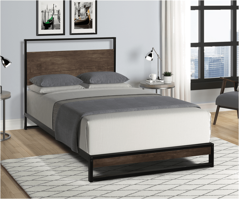 Vegard Low Profile Sleigh Platform Bed