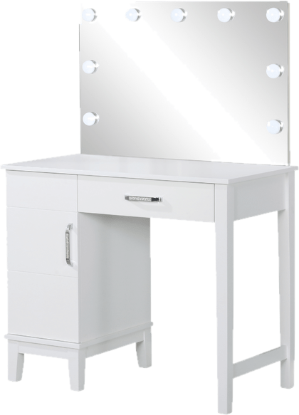 Bryken Vanity Set with Stool and Mirror