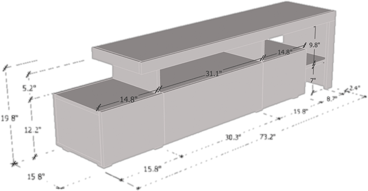 Edana TV Stand for TVs up to 78"