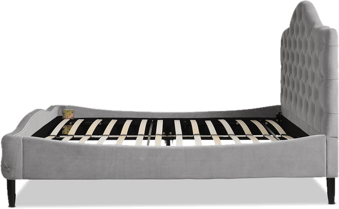 Harley Tufted Upholstered Low Profile Platform Bed