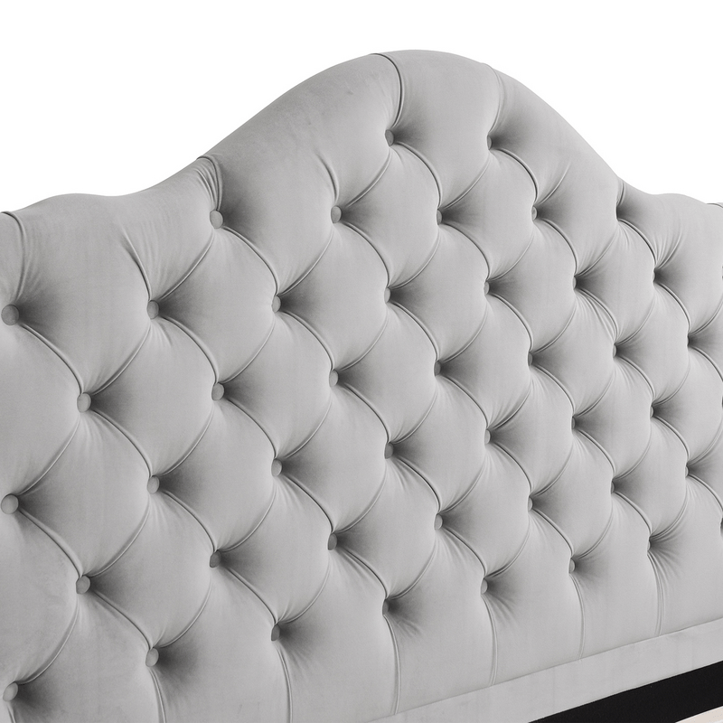 Harley Tufted Upholstered Low Profile Platform Bed