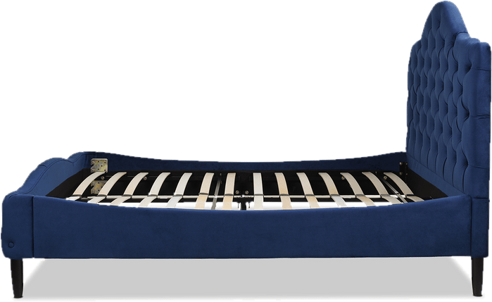 Harley Tufted Upholstered Low Profile Platform Bed