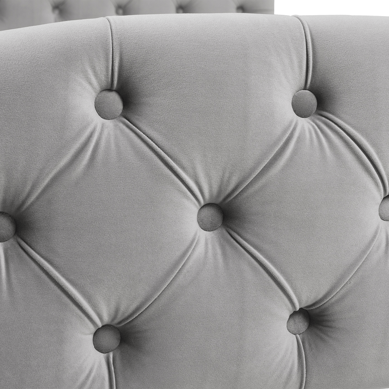 Harley Tufted Upholstered Low Profile Platform Bed