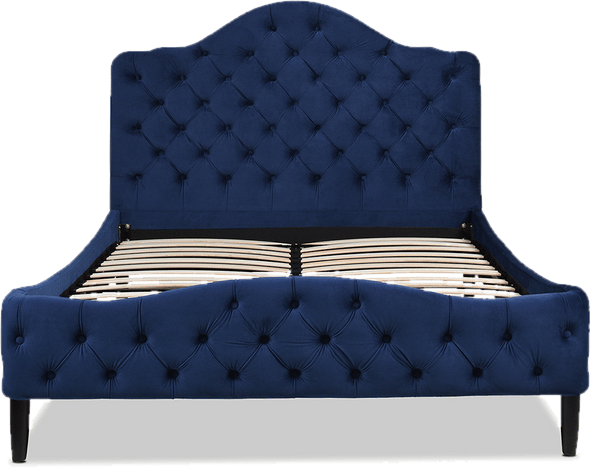 Harley Tufted Upholstered Low Profile Platform Bed