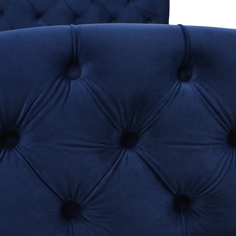 Harley Tufted Upholstered Low Profile Platform Bed