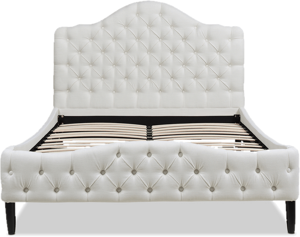 Harley Tufted Upholstered Low Profile Platform Bed