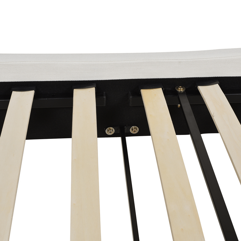 Harley Tufted Upholstered Low Profile Platform Bed