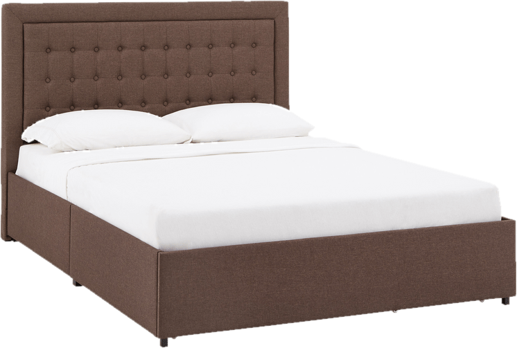 Aderyn Tufted Upholstered Low Profile Storage Platform Bed