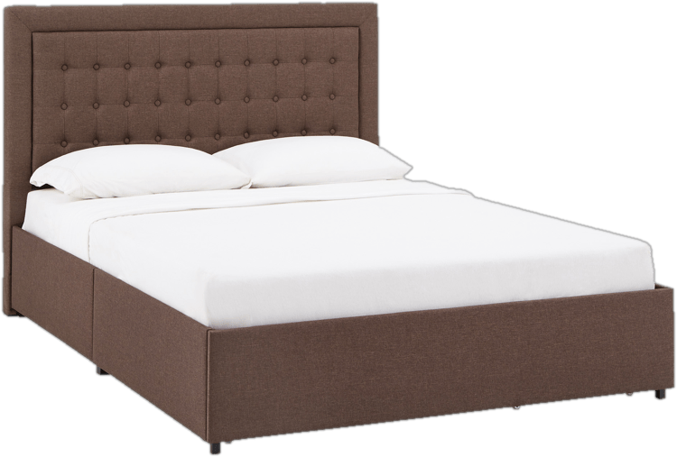Aderyn Tufted Upholstered Low Profile Storage Platform Bed