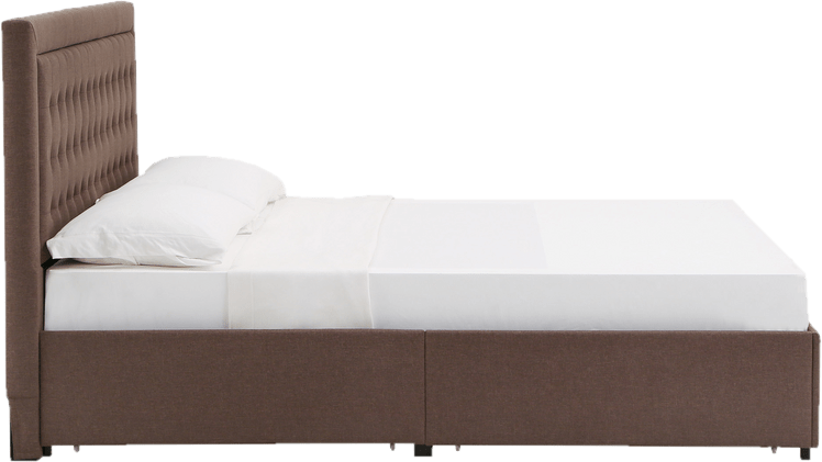 Aderyn Tufted Upholstered Low Profile Storage Platform Bed