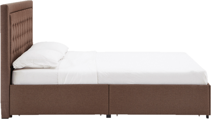 Aderyn Tufted Upholstered Low Profile Storage Platform Bed