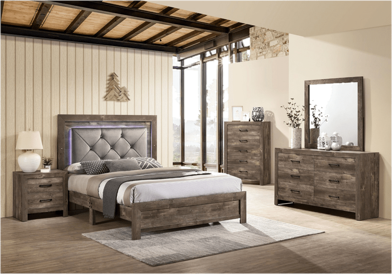 Montes 6 Drawer 58.5'' W Double Dresser with Mirror