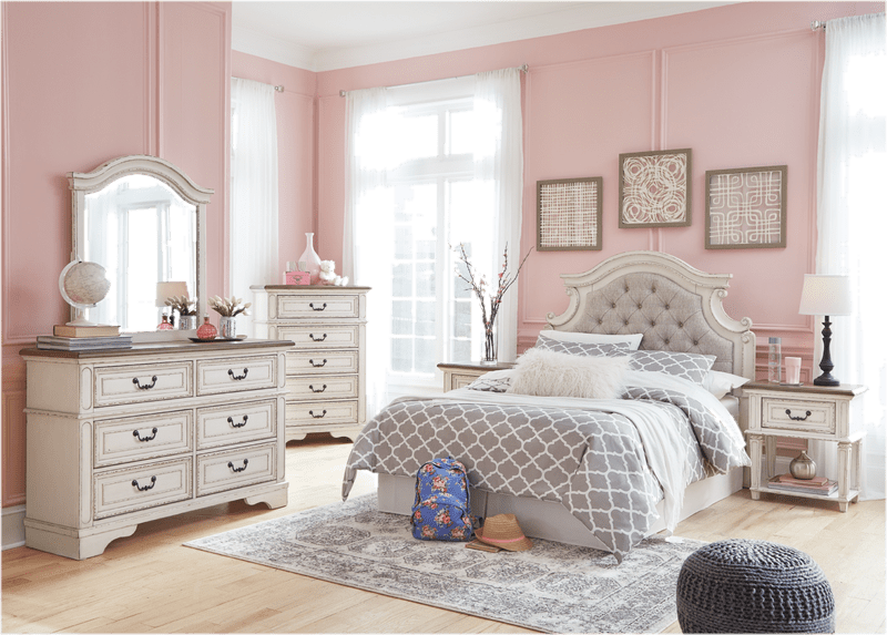 Realyn 6 Drawer 64" W Double Dresser with Mirror