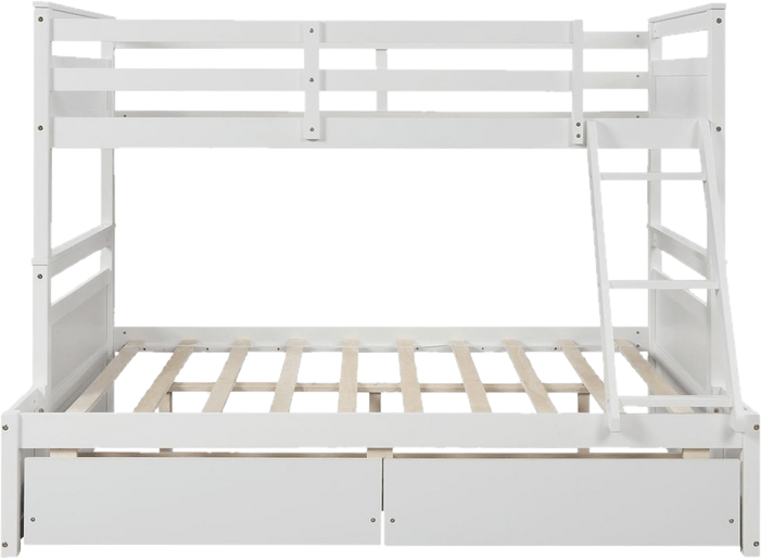 Mahurin Twin Over Full 2 Drawer Solid Wood Standard Bunk Bed by Mack & Milo™