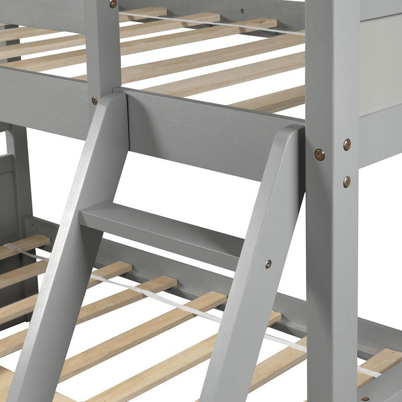 Mahurin Twin Over Full 2 Drawer Solid Wood Standard Bunk Bed by Mack & Milo™