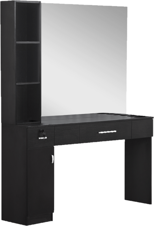 Shumake 2 Drawer Combo Dresser with Mirror