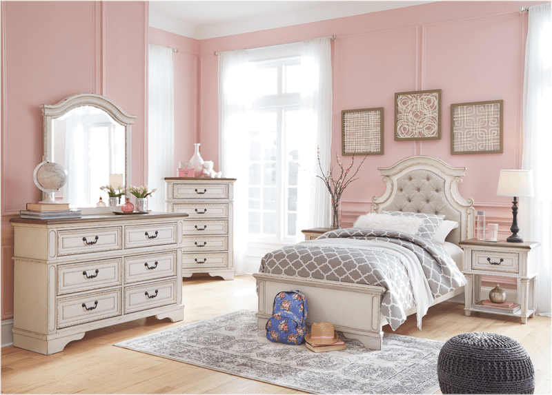 Realyn 6 Drawer 64" W Double Dresser with Mirror