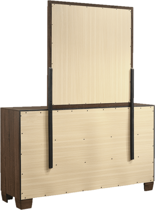 Tirrell 6 Drawer 59'' W Double Dresser with Mirror