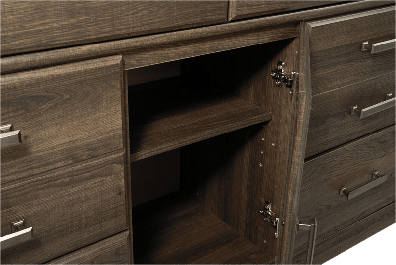 Granite Range 6 Drawer Combo Dresser